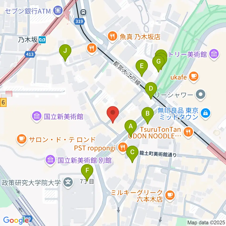 キーストンクラブ東京周辺の駐車場・コインパーキング一覧地図