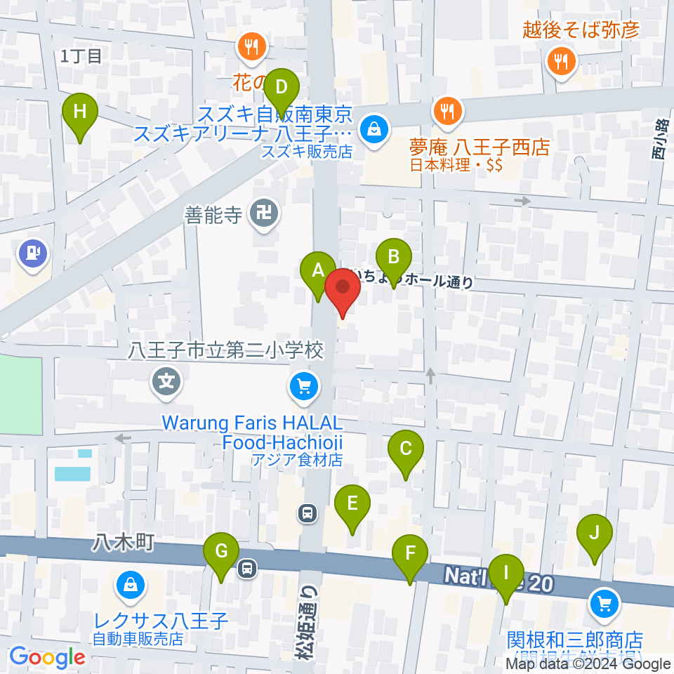 宮崎楽器周辺の駐車場・コインパーキング一覧地図