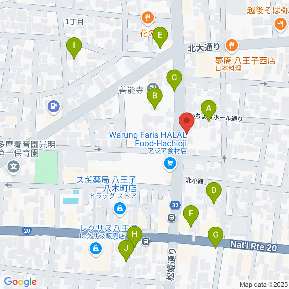 宮崎楽器周辺の駐車場・コインパーキング一覧地図