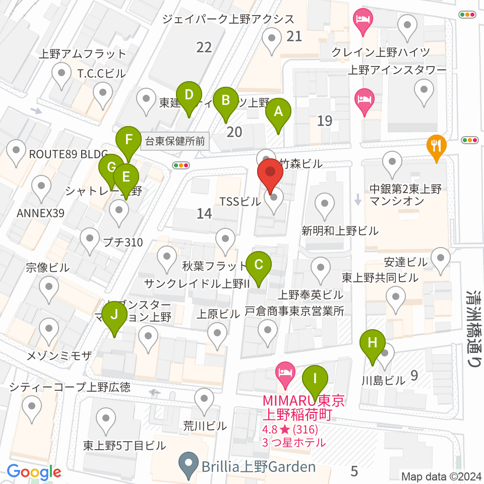 LOVERSION周辺の駐車場・コインパーキング一覧地図