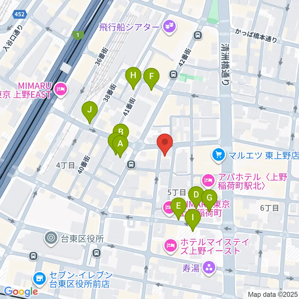 LOVERSION周辺の駐車場・コインパーキング一覧地図