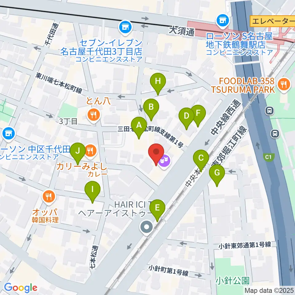EMU Music School周辺の駐車場・コインパーキング一覧地図