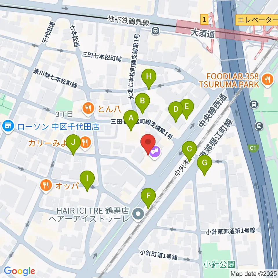 EMU Music School周辺の駐車場・コインパーキング一覧地図
