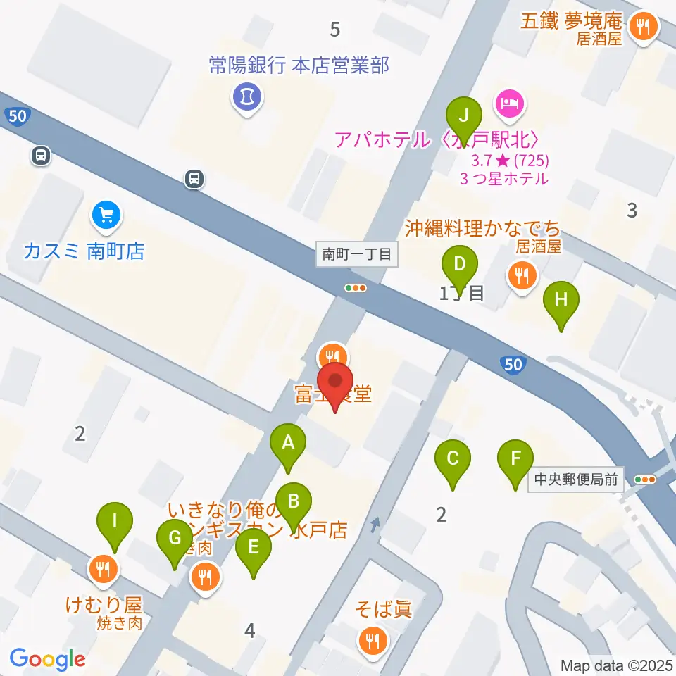 水戸ペーパームーン周辺の駐車場・コインパーキング一覧地図