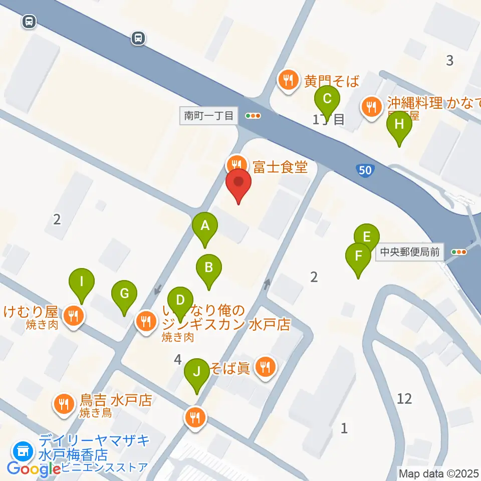 水戸ペーパームーン周辺の駐車場・コインパーキング一覧地図