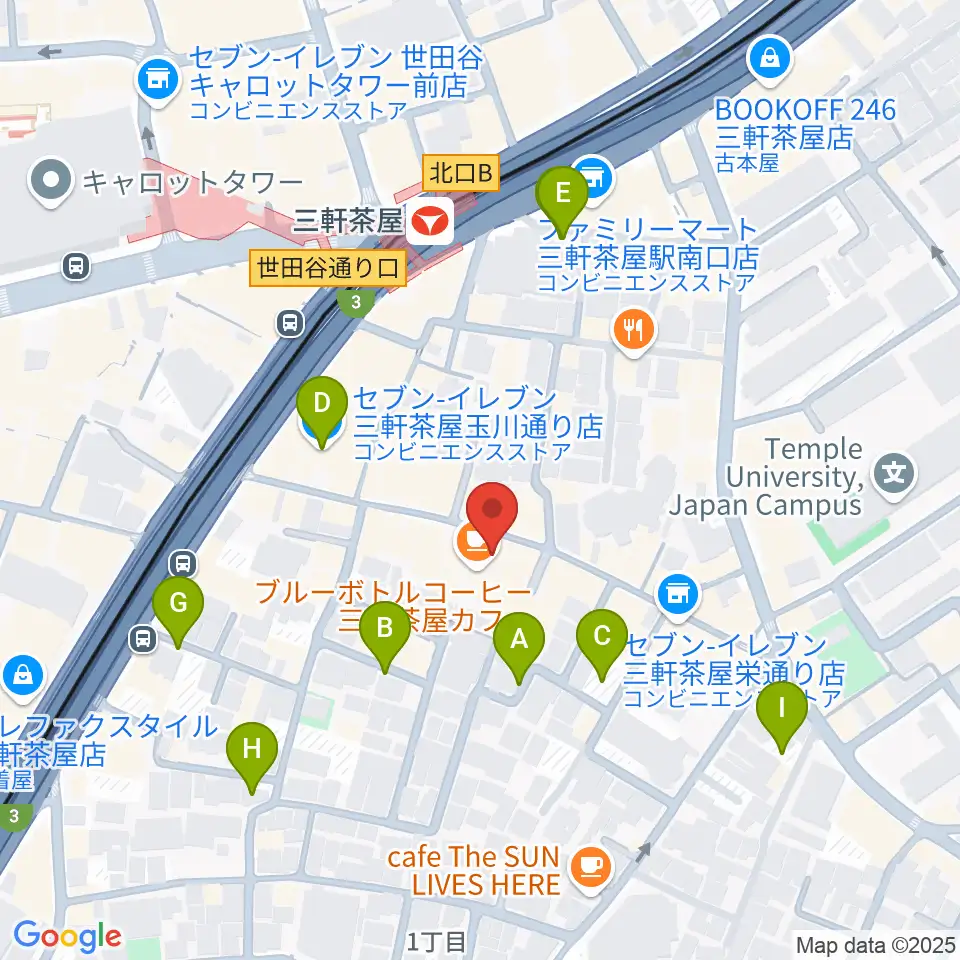 三軒茶屋HEAVEN'S DOOR周辺の駐車場・コインパーキング一覧地図