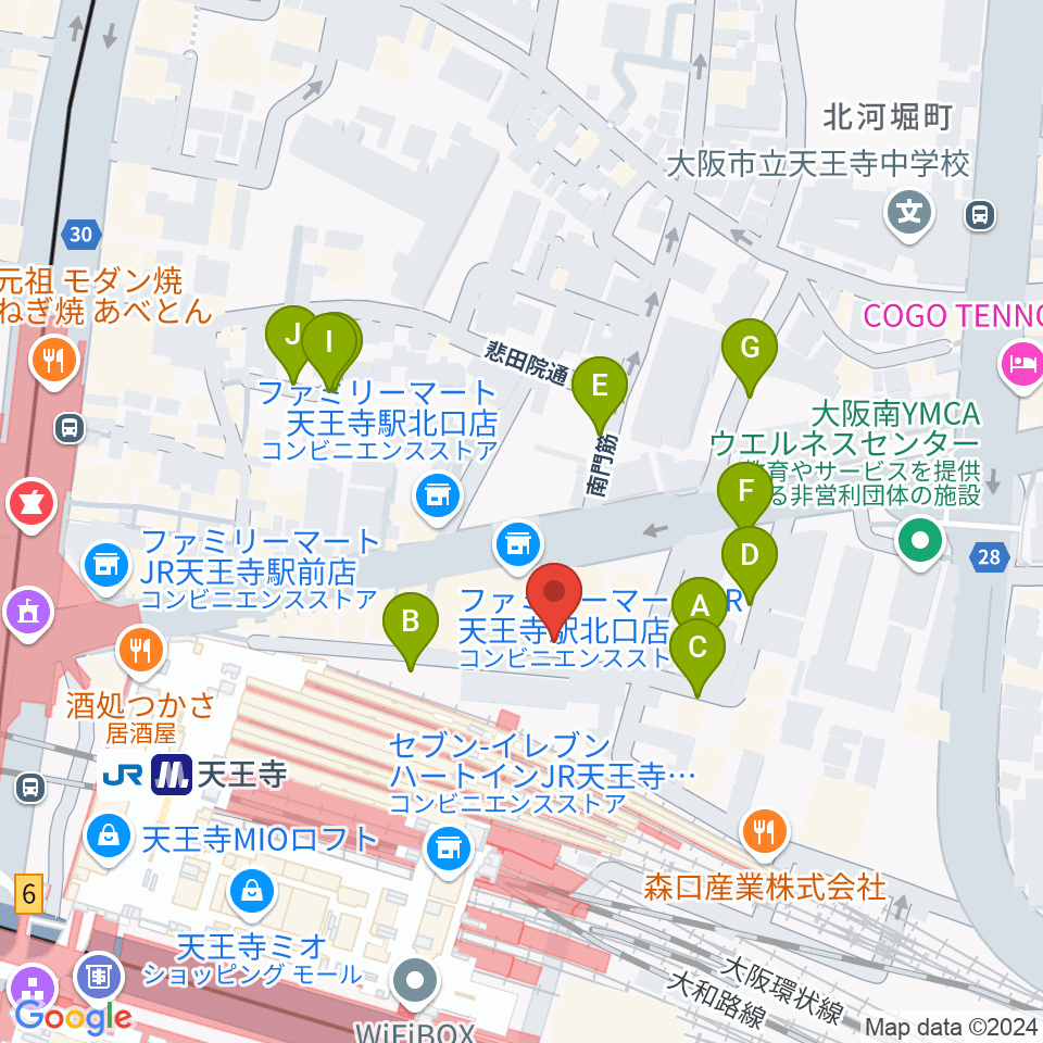 ヤンタスタジオ周辺の駐車場・コインパーキング一覧地図