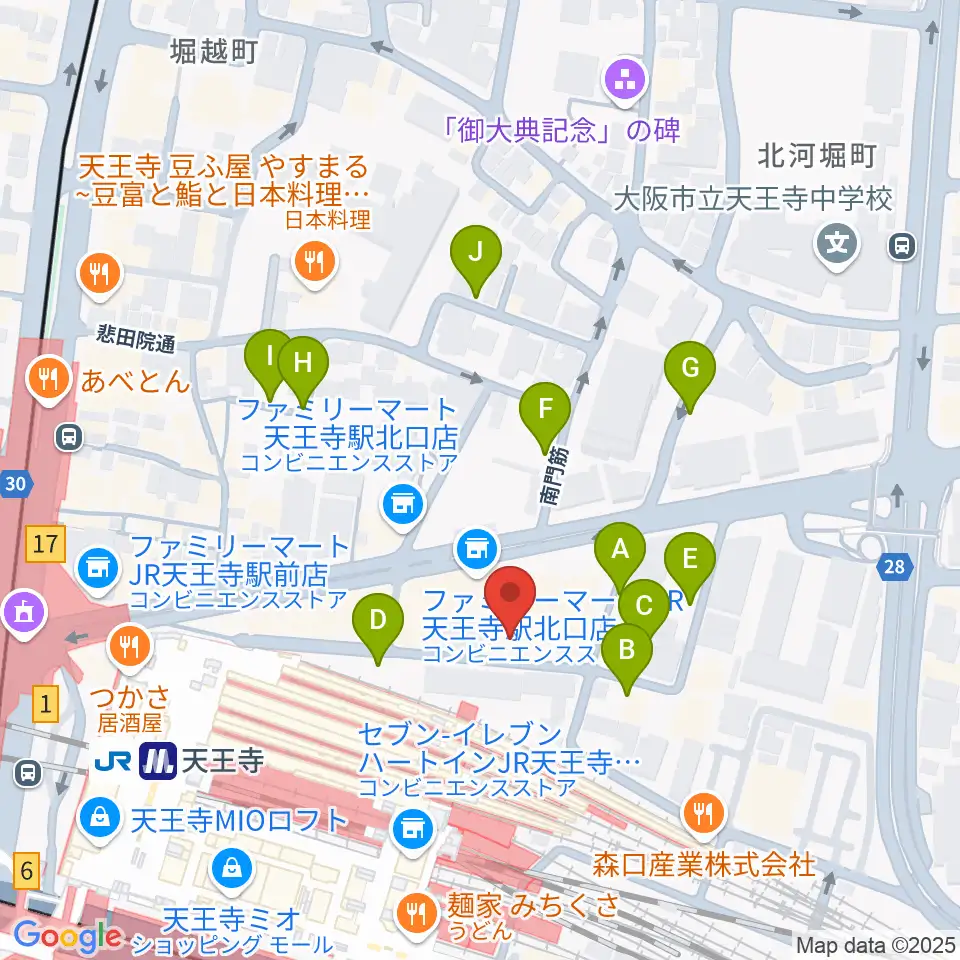 ヤンタスタジオ周辺の駐車場・コインパーキング一覧地図