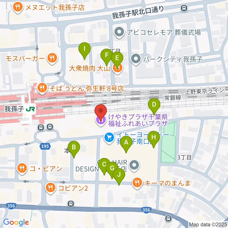 千葉県福祉ふれあいプラザ周辺の駐車場・コインパーキング一覧地図