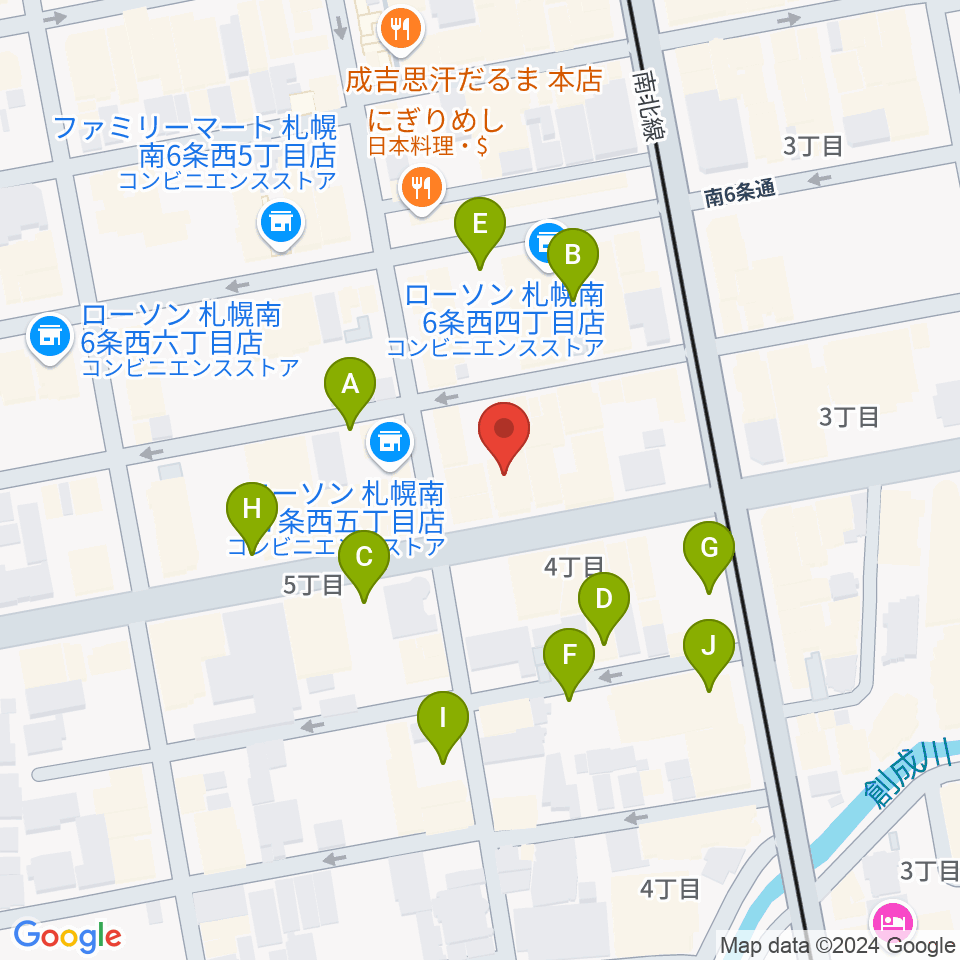 札幌XENON周辺の駐車場・コインパーキング一覧地図