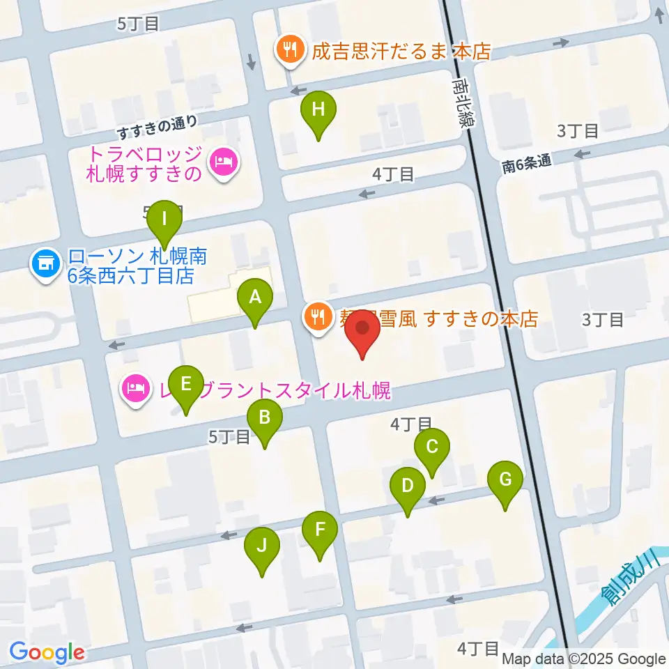 札幌XENON周辺の駐車場・コインパーキング一覧地図