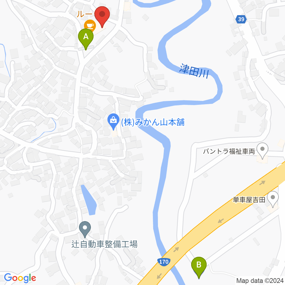 岸和田 むくの木ホール周辺の駐車場・コインパーキング一覧地図