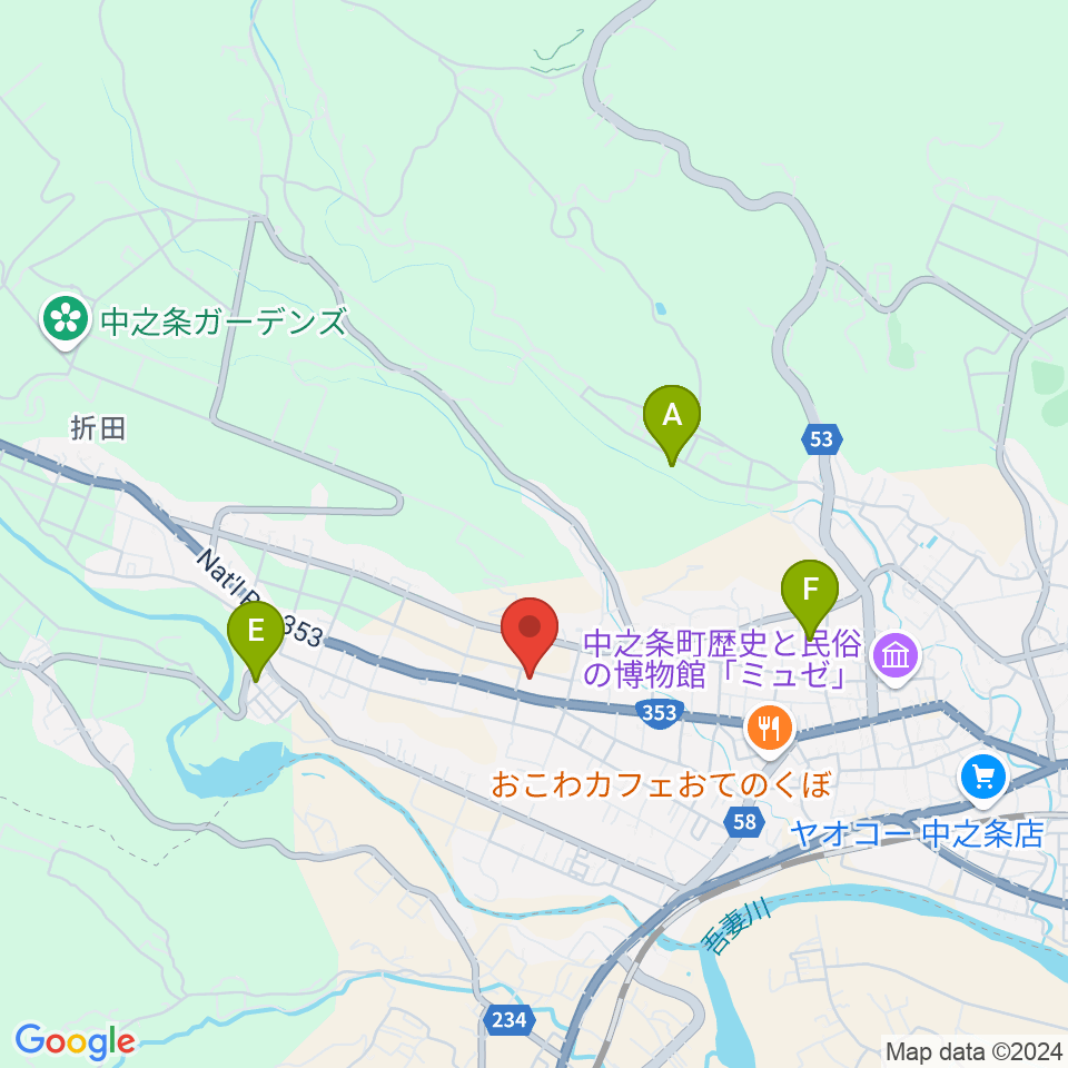 バイテック文化ホール周辺の駐車場・コインパーキング一覧地図