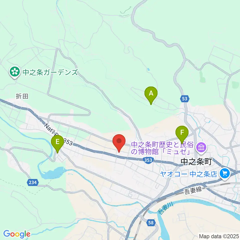 バイテック文化ホール周辺の駐車場・コインパーキング一覧地図