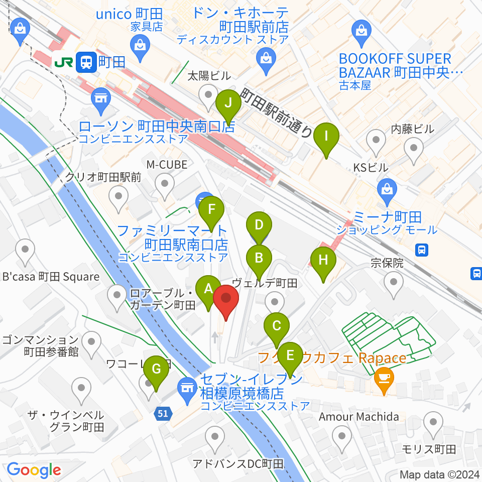 YOKOTA BASE STUDIO周辺の駐車場・コインパーキング一覧地図