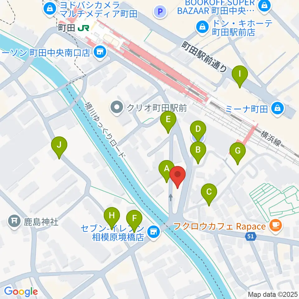 YOKOTA BASE STUDIO周辺の駐車場・コインパーキング一覧地図