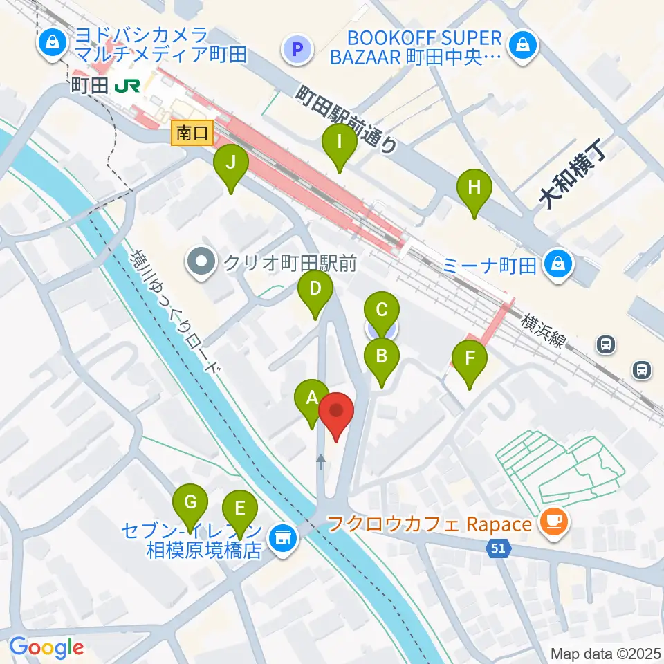 YOKOTA BASE STUDIO周辺の駐車場・コインパーキング一覧地図