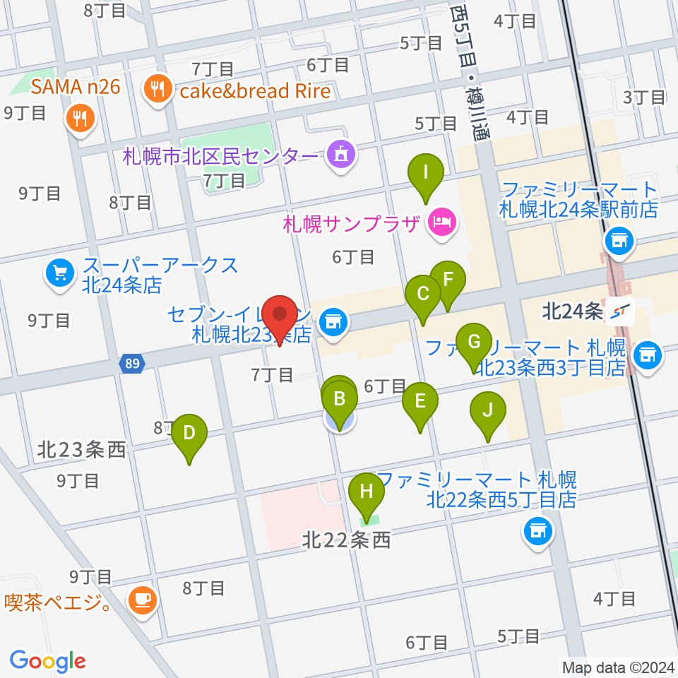 ジングルホール周辺の駐車場・コインパーキング一覧地図