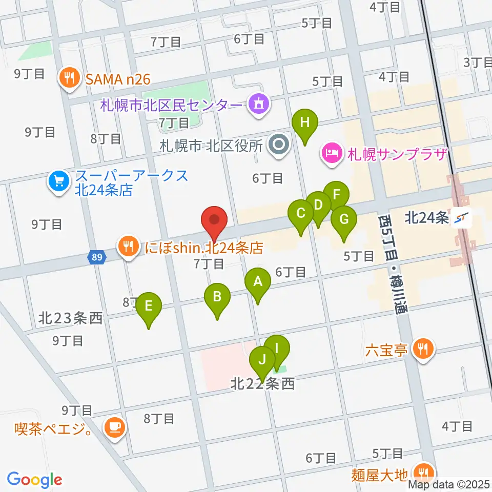ジングルホール周辺の駐車場・コインパーキング一覧地図