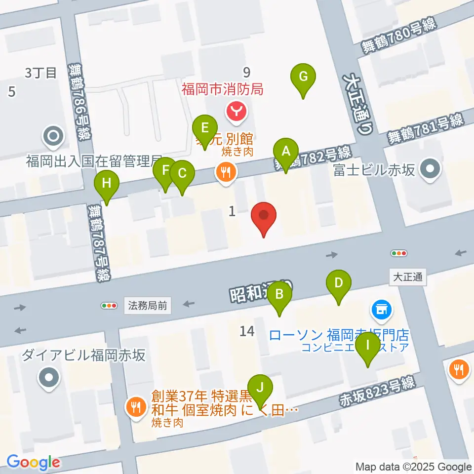 専門学校ESPエンタテインメント福岡周辺の駐車場・コインパーキング一覧地図
