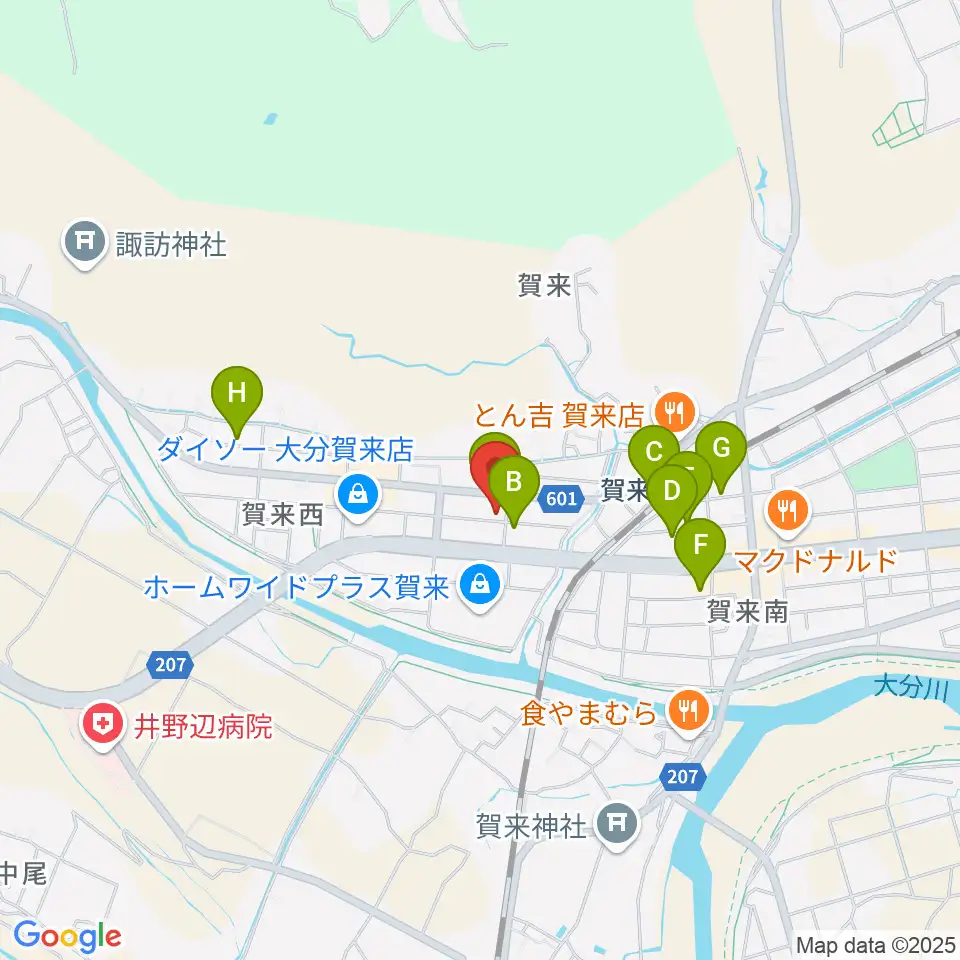 ソニコドラム教室周辺の駐車場・コインパーキング一覧地図