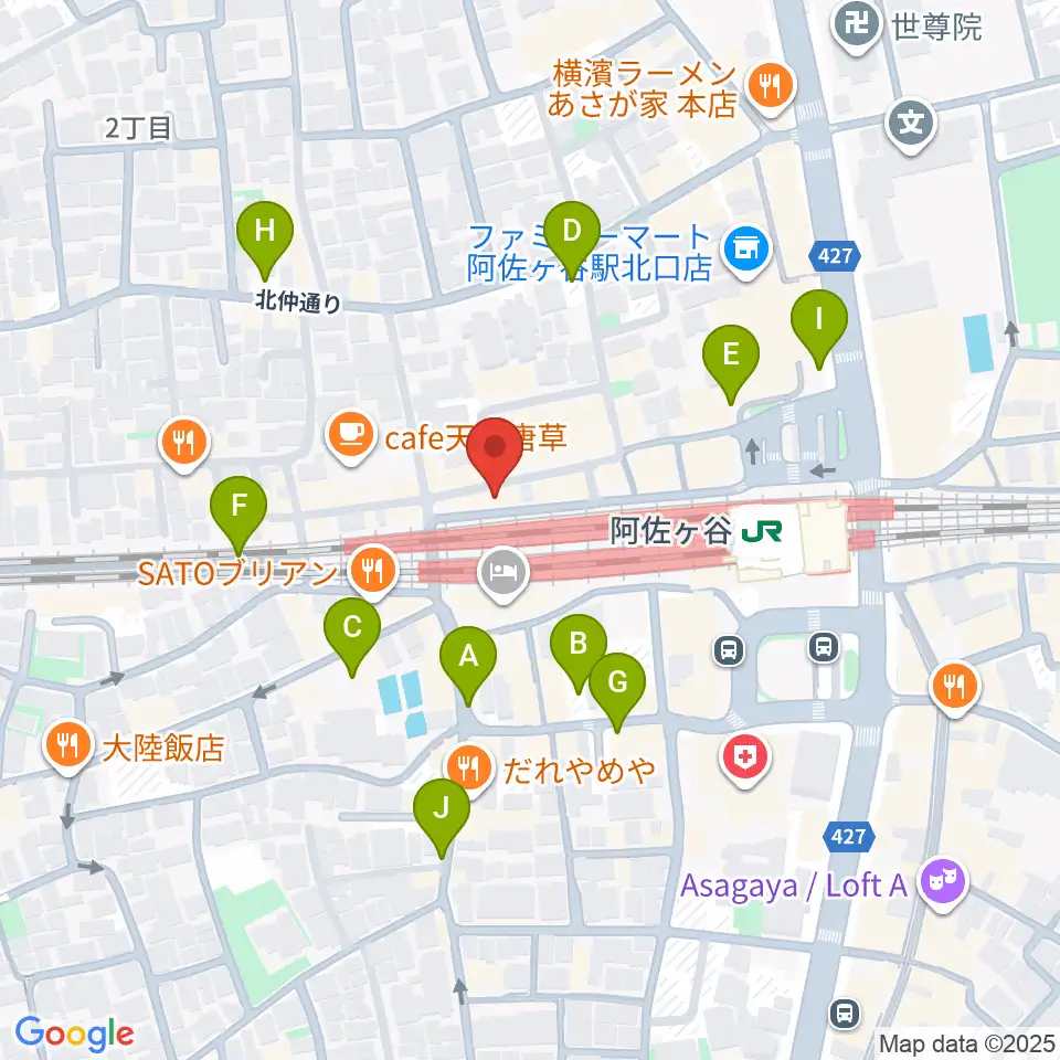 阿佐ヶ谷マンハッタン周辺の駐車場・コインパーキング一覧地図