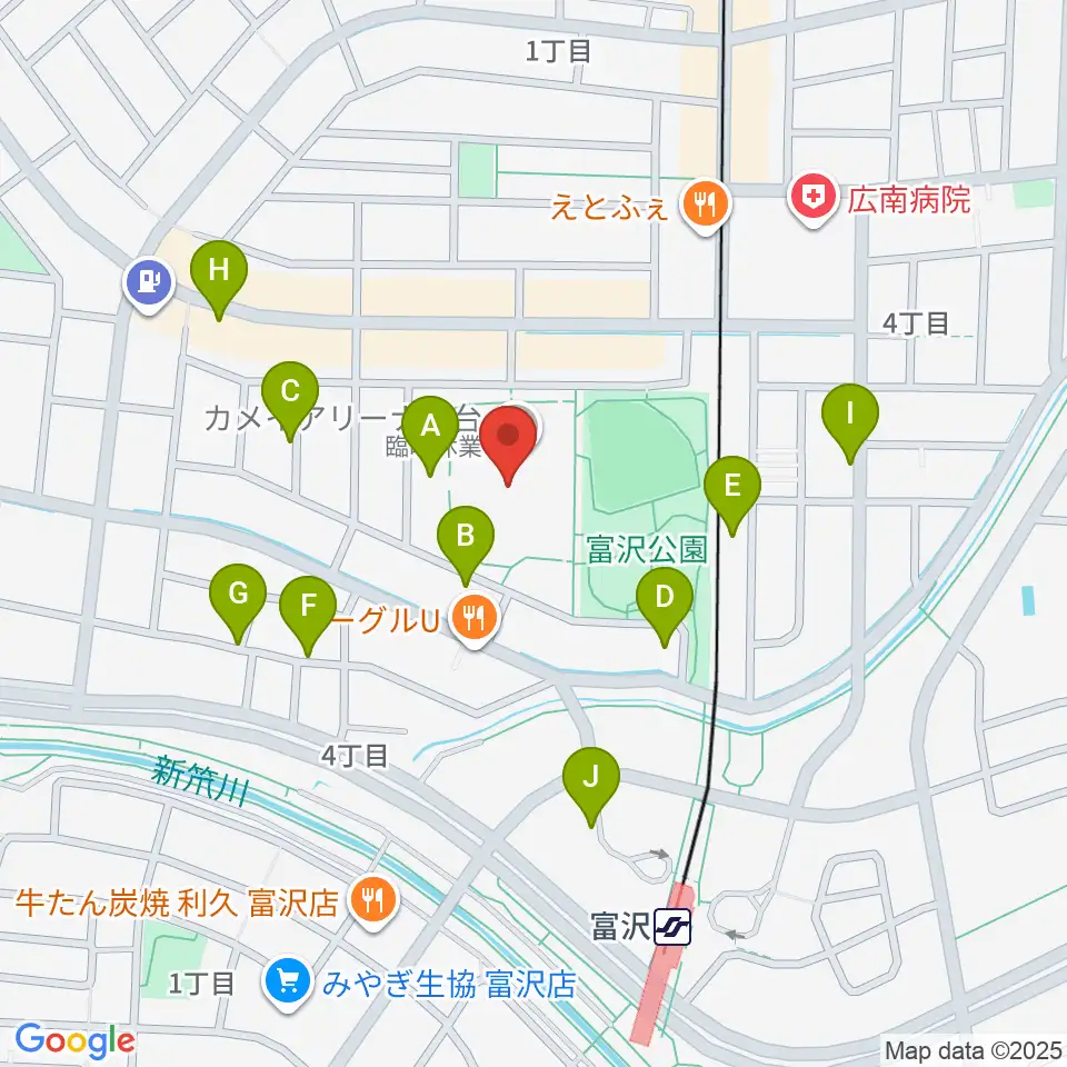 カメイアリーナ仙台周辺の駐車場・コインパーキング一覧地図