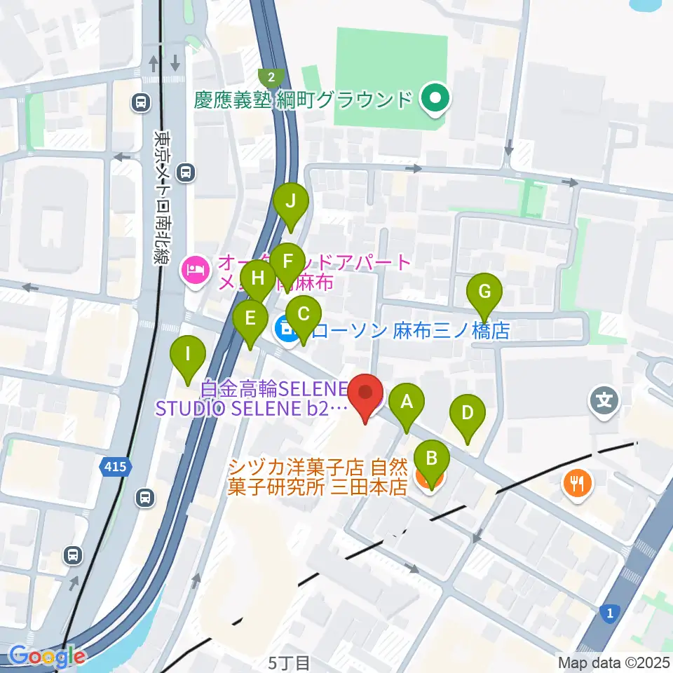 白金高輪セレネb2周辺の駐車場・コインパーキング一覧地図