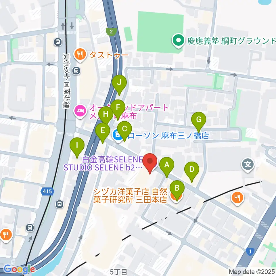 白金高輪セレネb2周辺の駐車場・コインパーキング一覧地図