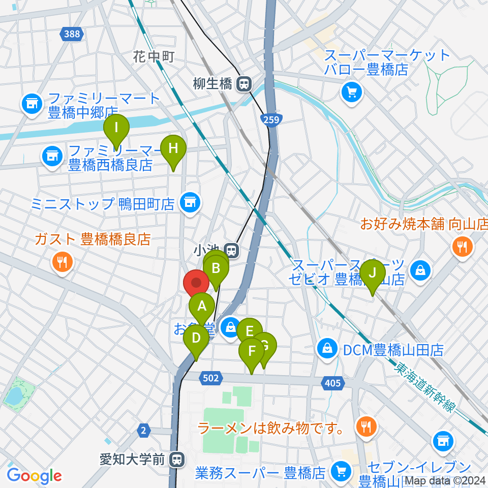 天水周辺の駐車場・コインパーキング一覧地図