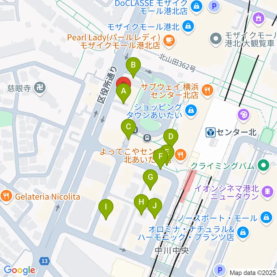 T-Music Yokohama周辺の駐車場・コインパーキング一覧地図