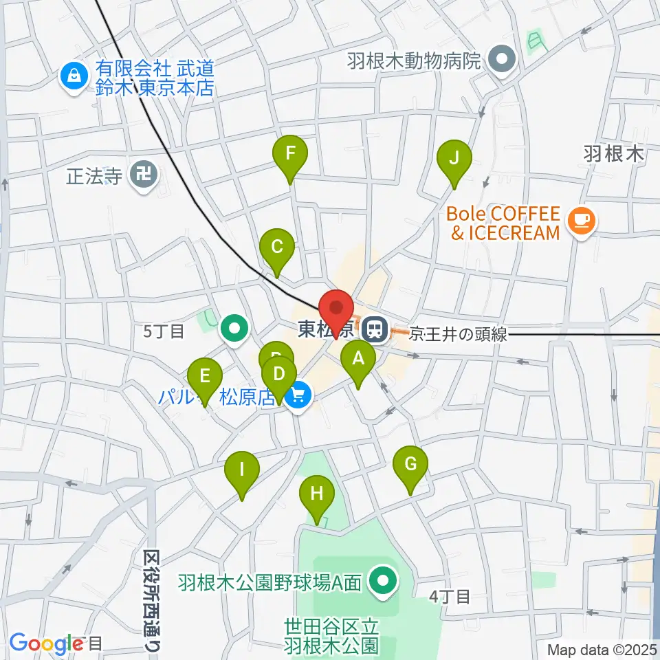 music studio MAYS周辺の駐車場・コインパーキング一覧地図