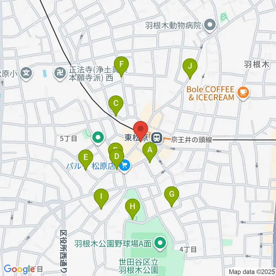 music studio MAYS周辺の駐車場・コインパーキング一覧地図