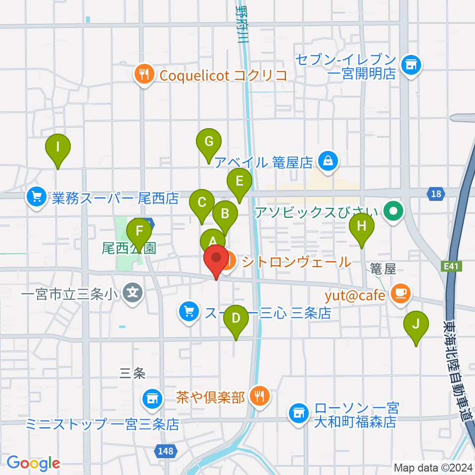 Guitar Shop SOUNDNINE周辺の駐車場・コインパーキング一覧地図