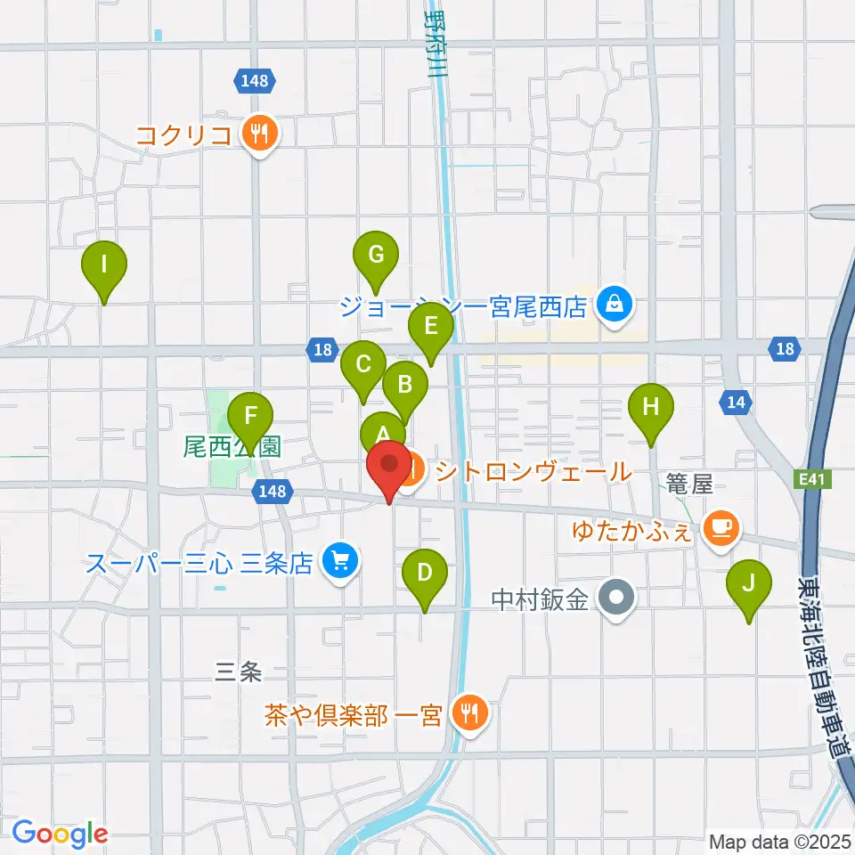 Guitar Shop SOUNDNINE周辺の駐車場・コインパーキング一覧地図