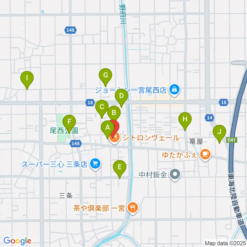 SOUNDNINE周辺の駐車場・コインパーキング一覧地図