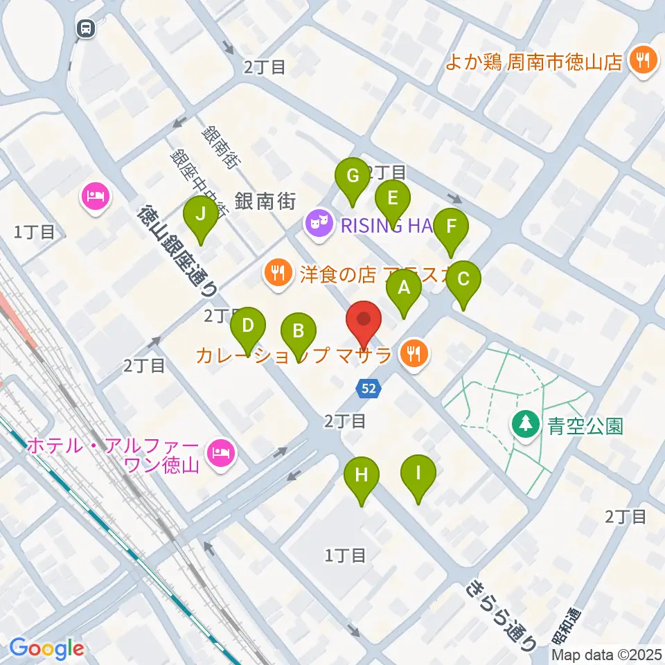 周南LIVE TAKU周辺の駐車場・コインパーキング一覧地図