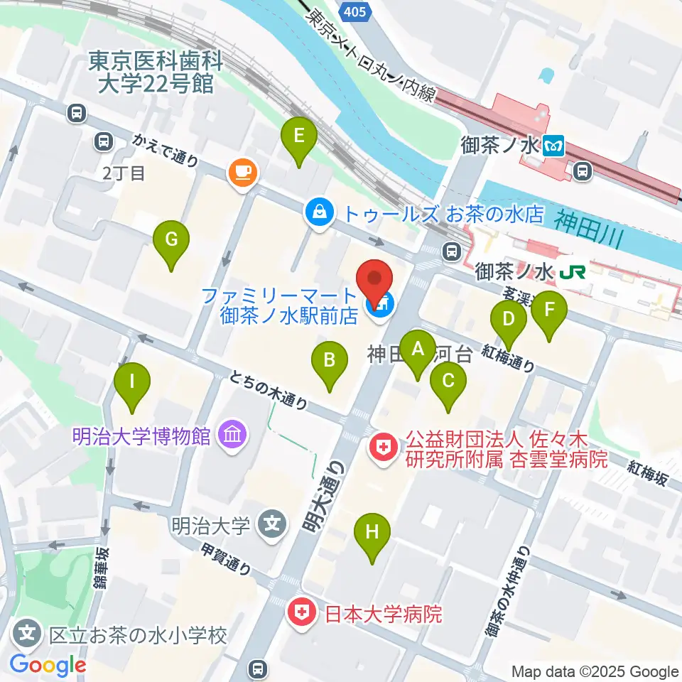 BIGBOSSお茶の水店 別館周辺の駐車場・コインパーキング一覧地図