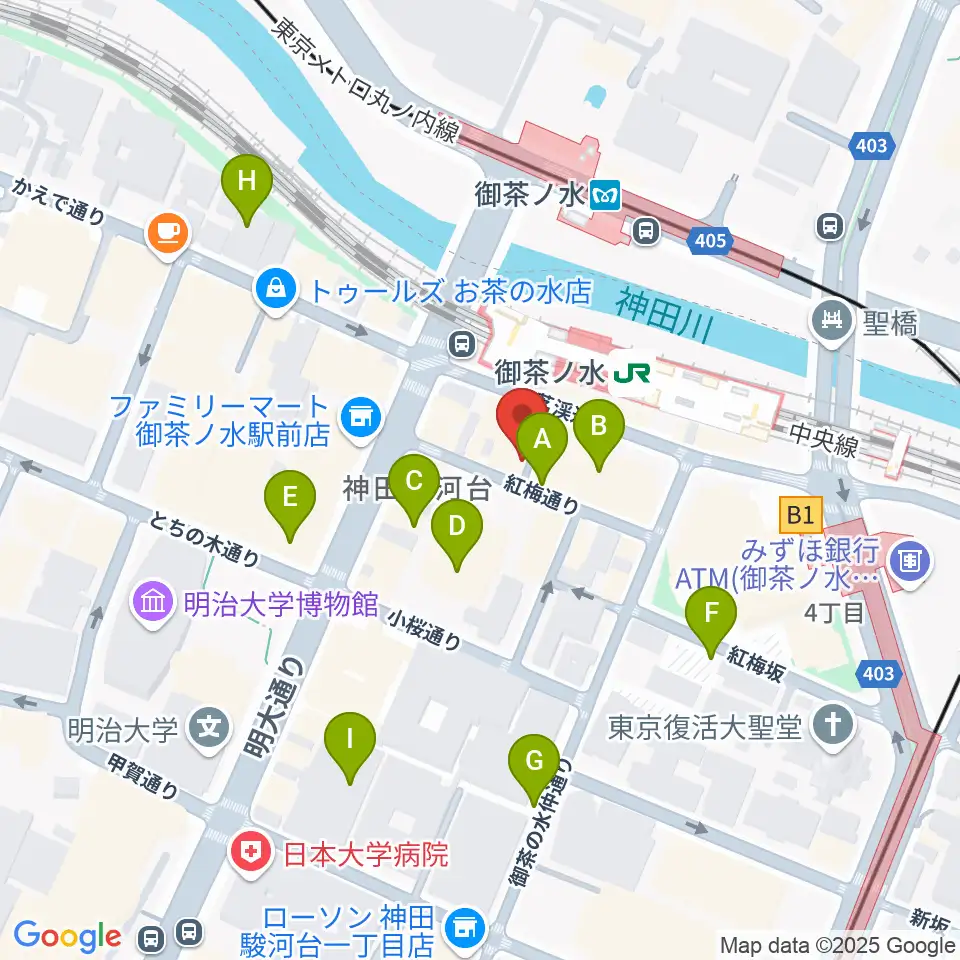 ＡＡＡイワタ楽器周辺の駐車場・コインパーキング一覧地図