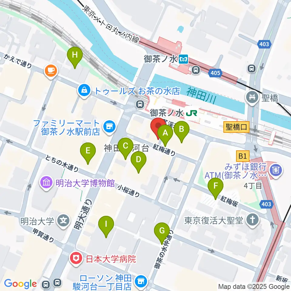 ＡＡＡイワタ楽器周辺の駐車場・コインパーキング一覧地図