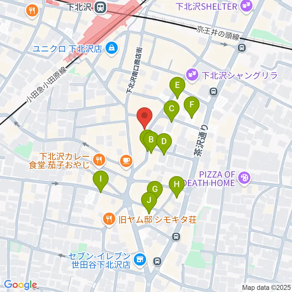 下北沢 近松周辺の駐車場・コインパーキング一覧地図