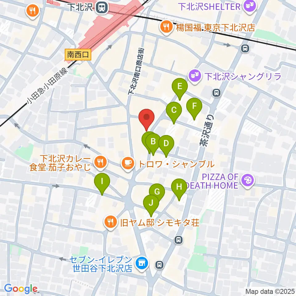 下北沢 近松周辺の駐車場・コインパーキング一覧地図