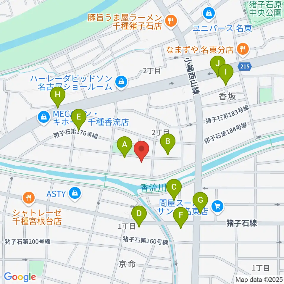 STUDIO SONGS周辺の駐車場・コインパーキング一覧地図