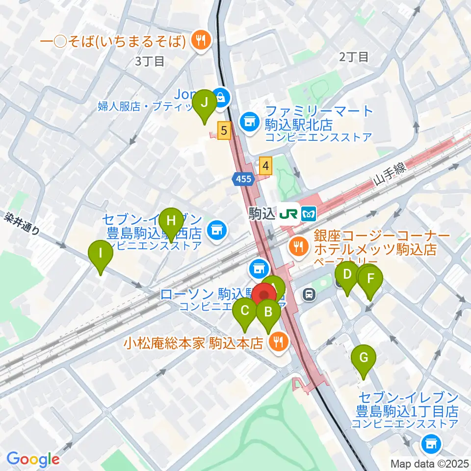 ムラーラミュージックオフィス周辺の駐車場・コインパーキング一覧地図