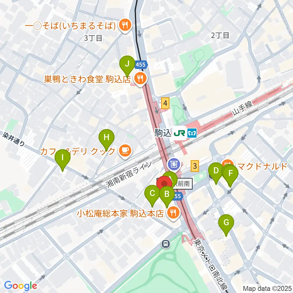 ムラーラミュージックオフィス周辺の駐車場・コインパーキング一覧地図