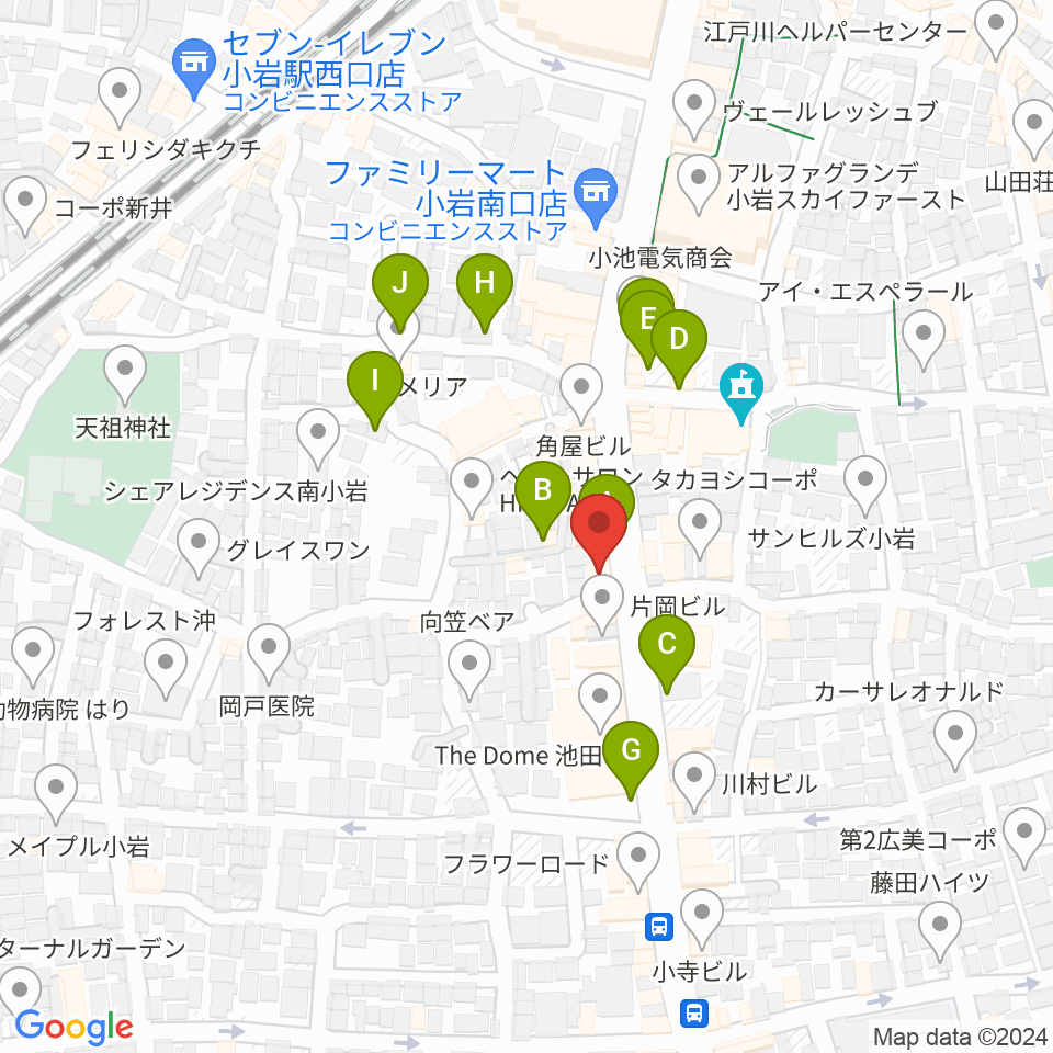 メイト音楽学院周辺の駐車場・コインパーキング一覧地図