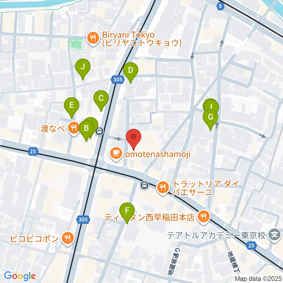 高田馬場ラビネスト周辺の駐車場・コインパーキング一覧地図