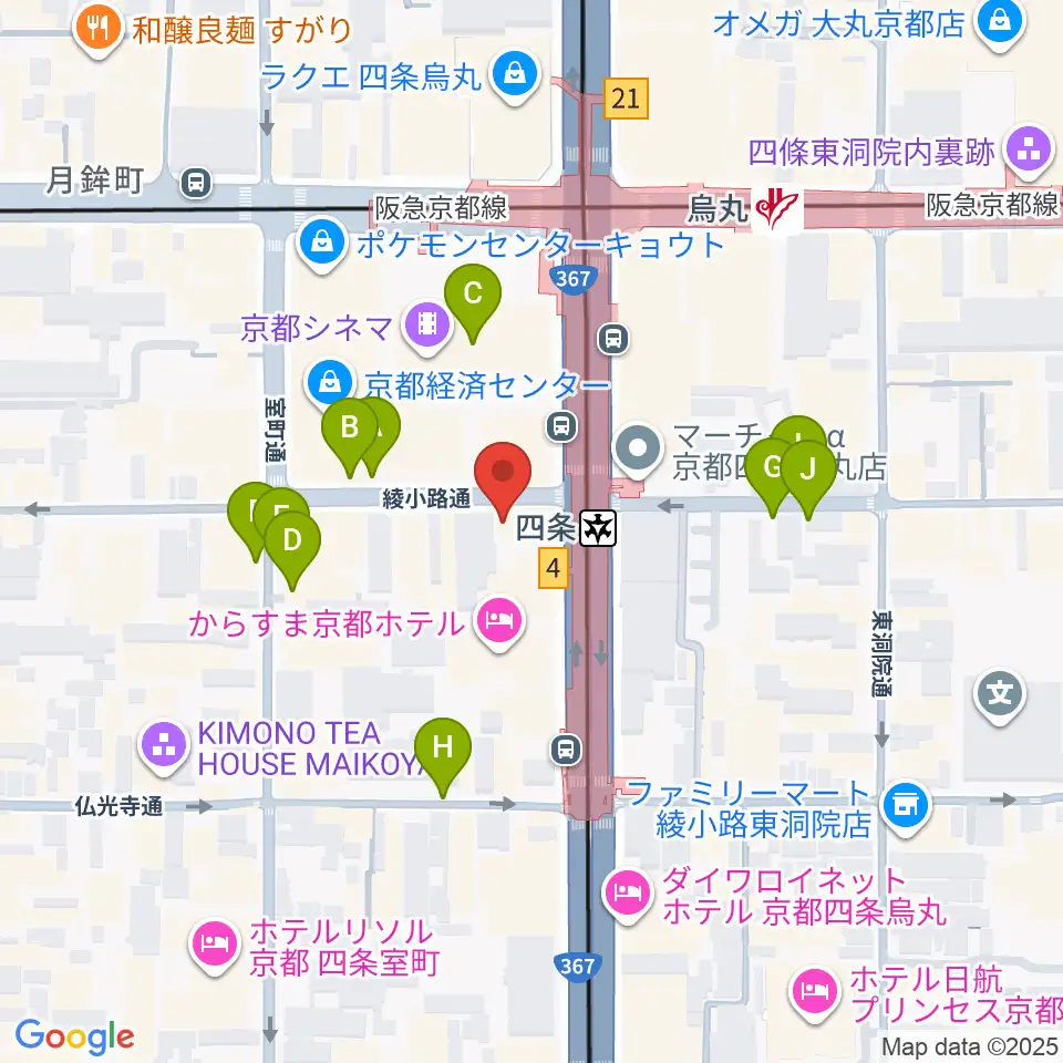 株式会社サロット周辺の駐車場・コインパーキング一覧地図