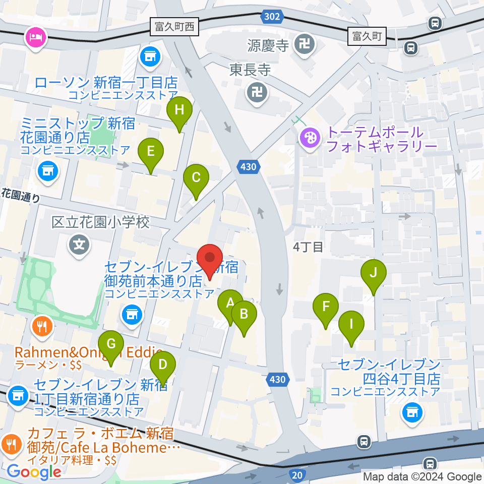 STUDIO Cross Edge周辺の駐車場・コインパーキング一覧地図