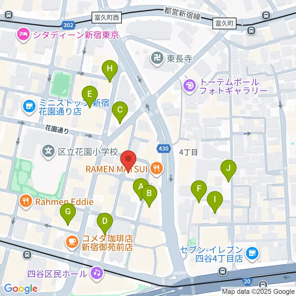 STUDIO Cross Edge周辺の駐車場・コインパーキング一覧地図